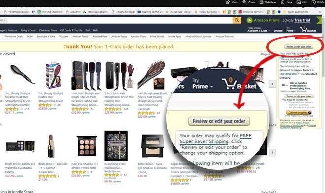 Buying via Amazon 1-Click? You may be charged for delivery by default - even if you can get it free